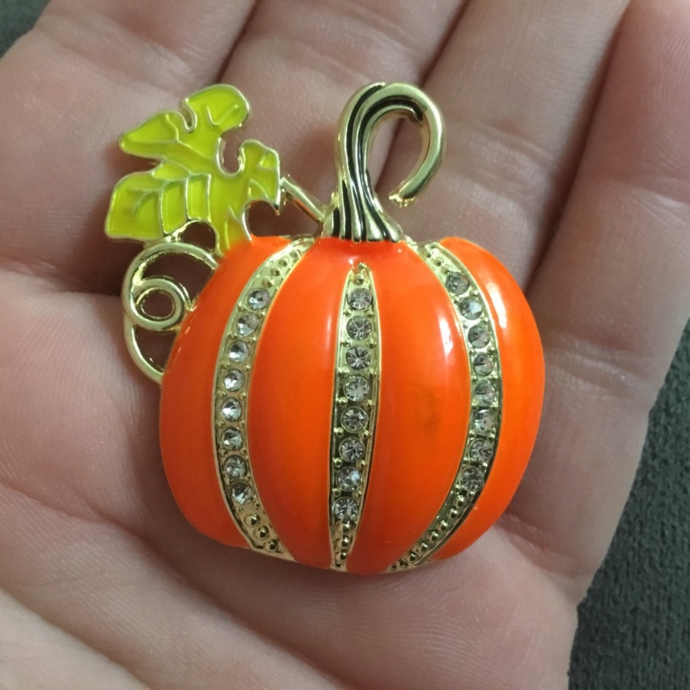 Pumpkin Brooch Pin